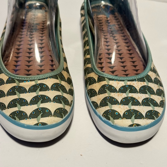Keds Shoes - Keds ELEANOR Women's 9.5 Low Flat Slip-On Blue/Brown Peacock Shoes